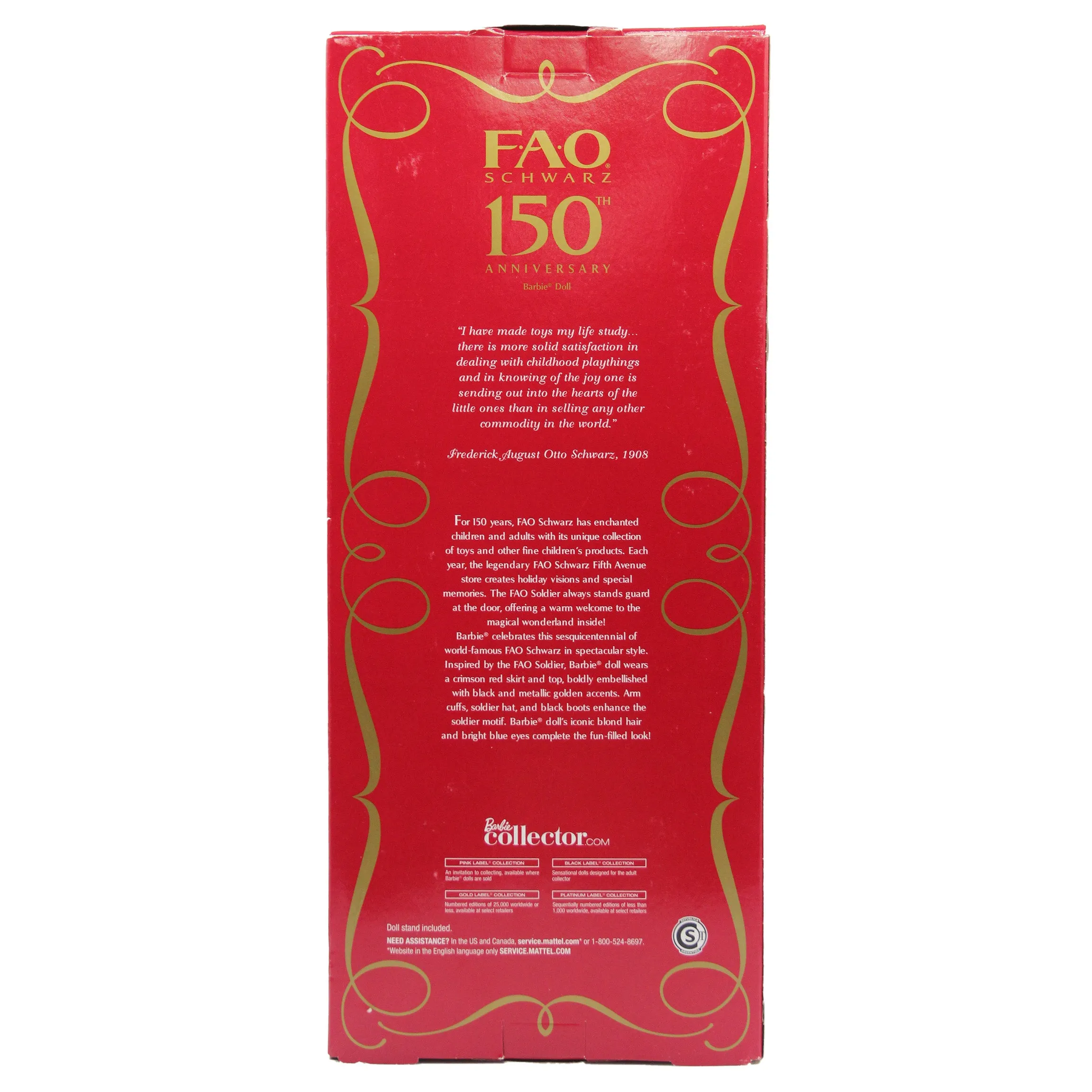 2011 FAO Schwarz 150th Anniversary Barbie (W7817) - Pink Label