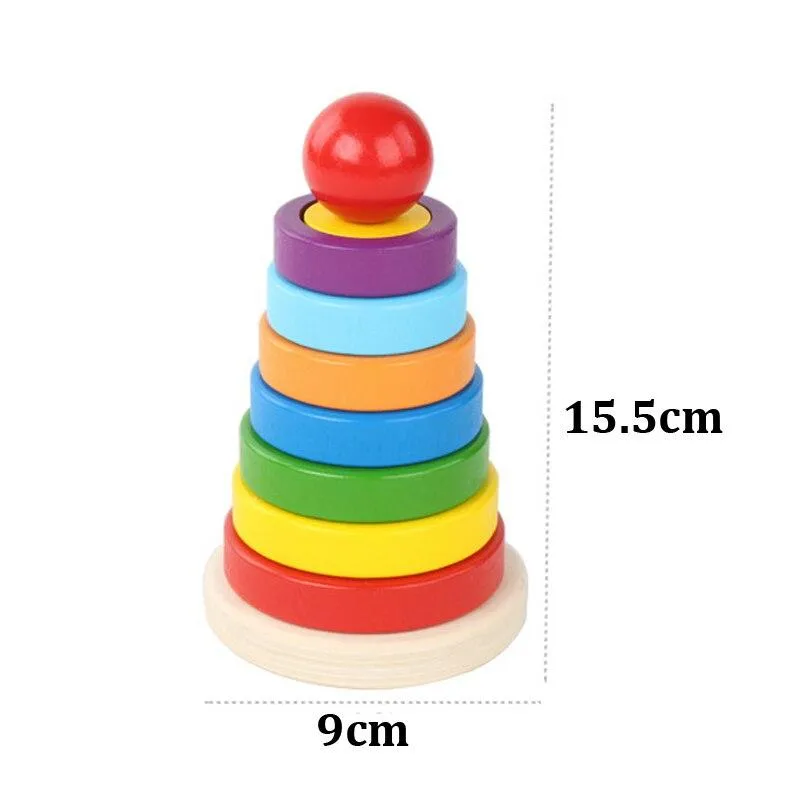 Colorful Geometric Shapes Matching Toys Children Early Learning Exercise Hands-on Ability Educational Wooden Toys